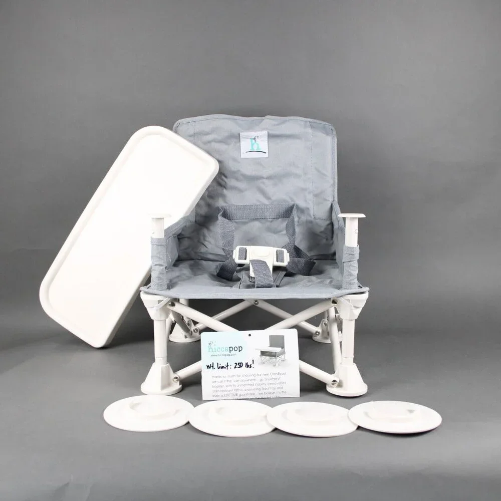 Hiccapop AS IS MISSING SEAT STRAPS On The Go Anywhere Booster Seat High Chair - Picture 14 of 16